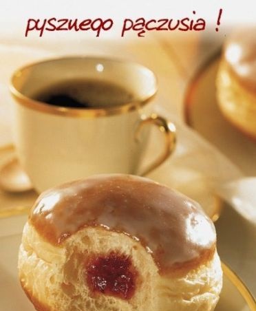 Pączek z marmoladą na tłusty czwartek